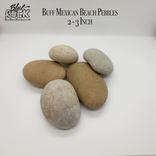 Buff Mexican Beach Pebbles Large 2-3 Inch Pic 1