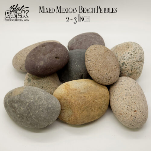 Mixed Mexican Beach Pebbles Large 2-3 Inch Pic 1