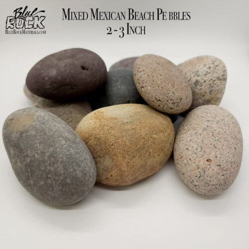 Mixed Mexican Beach Pebbles Large 2-3 Inch Pic 2