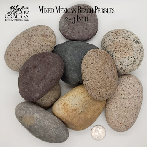 Mixed Mexican Beach Pebbles Large 2-3 Inch Pic 3