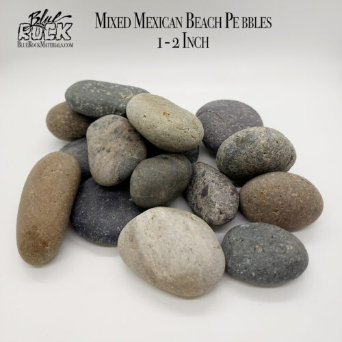 Mixed Mexican Beach Pebbles Medium 1-2 Inch Pic 1