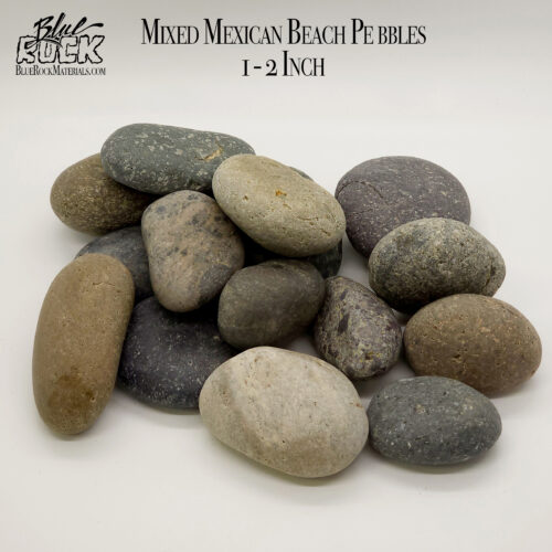 Mixed Mexican Beach Pebbles Medium 1-2 Inch Pic 2