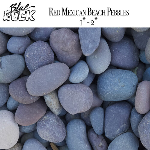 Red Mexican Beach Pebbles Medium 1 - 2 Inch
