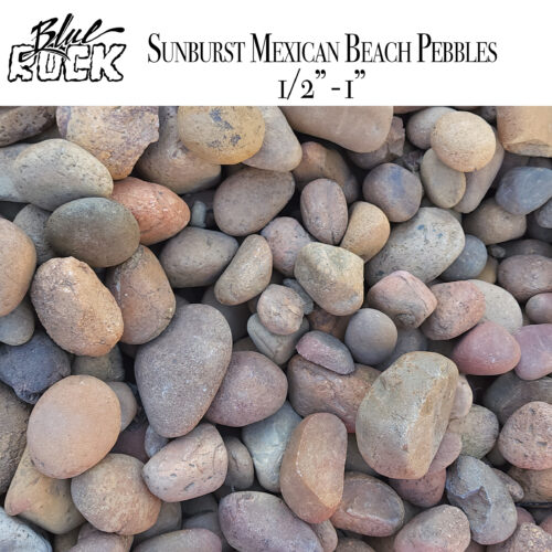 Sunburst Mexican Beach Pebbles Small .5 - 1 inch